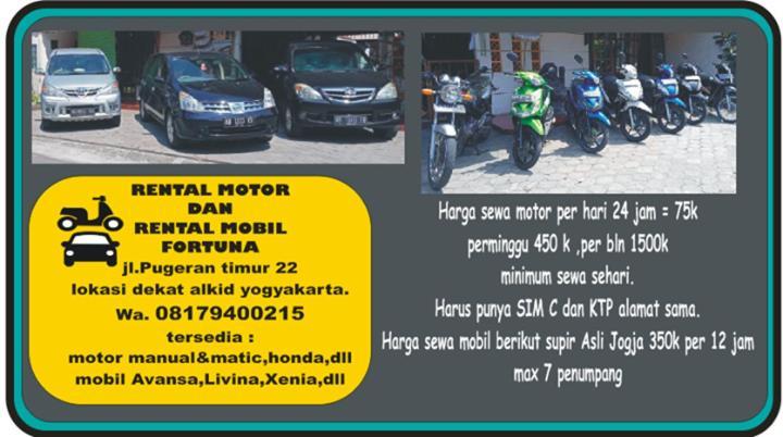 Fortuna Guest House Yogyakarta Esterno foto